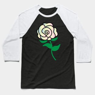 Rainbow Rose Baseball T-Shirt